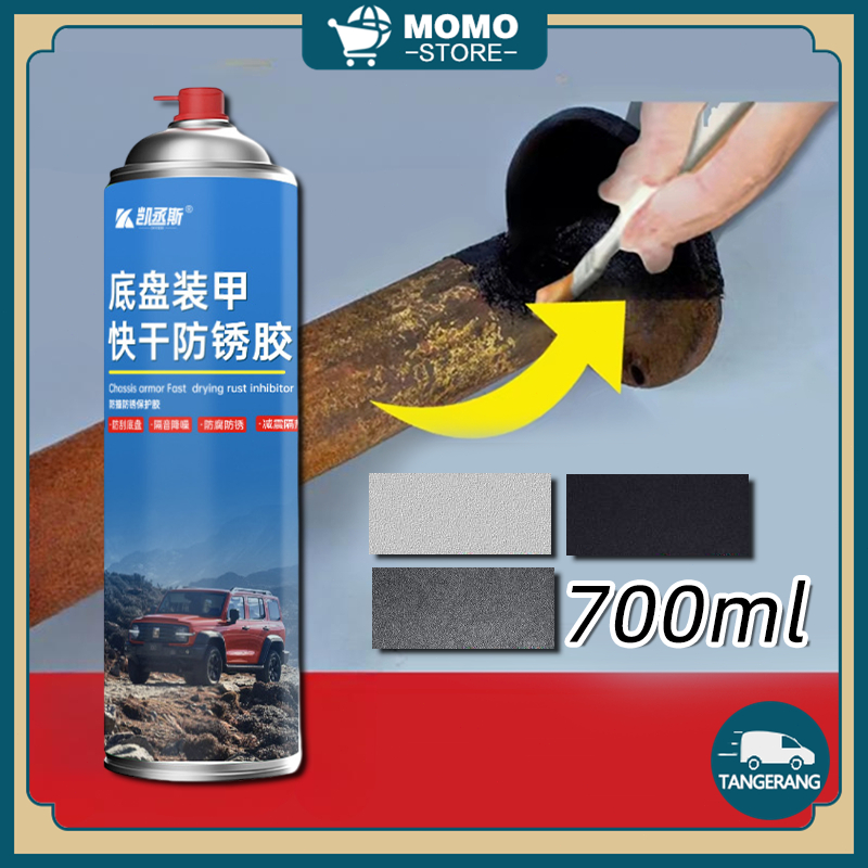 700ML Rubberized UnderCoat Anti Karat Peredam Suara Mobil Motor Plingkut Semprot Original Isolasi Pa
