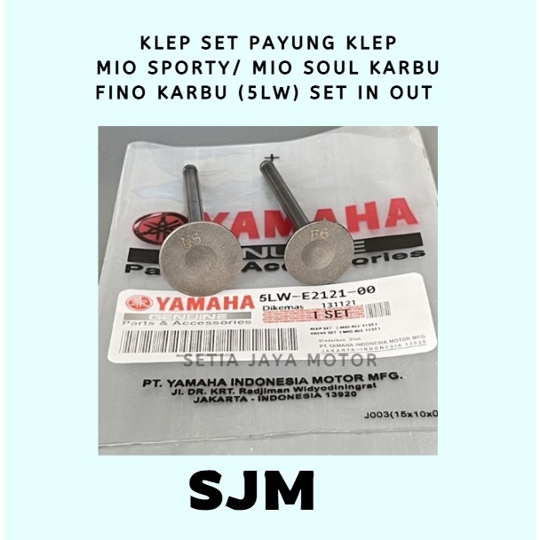 KLEP SET PAYUNG KLEP MIO SPORTY/MIO SMILE/MIO SOUL KARBU/FINO KARBU ORIGINAL YAMAHA