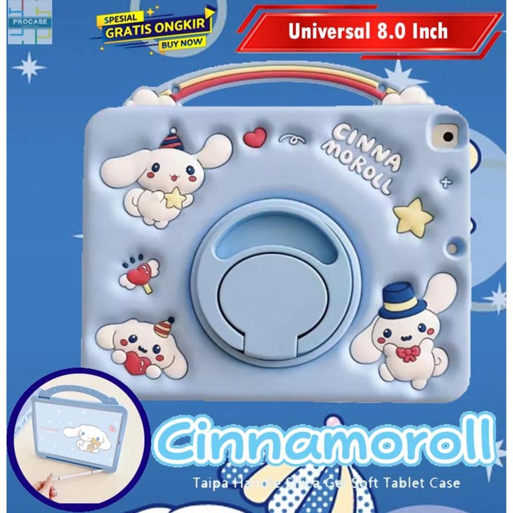 Olike Edu Tab EduTab E1 8.0 Cinnamoroll Rainbow Pelangi SoftCase Casing Cover Anak Kids Lucu Cute Sh