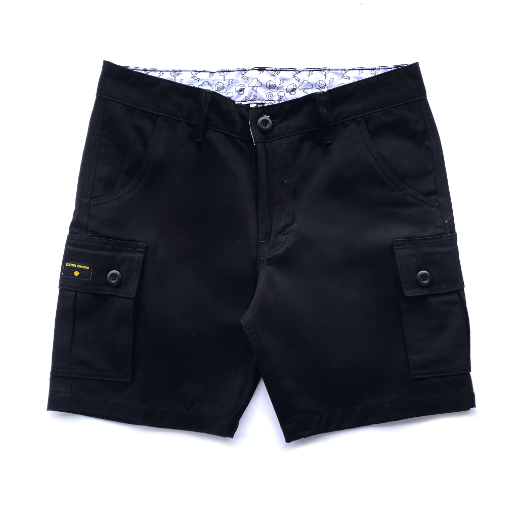 ELECTRA DIAMOND SP RIPER – Celana Pendek Cargo Chino Short Pants Casual Pria Wanita Warna Abu Hitam 