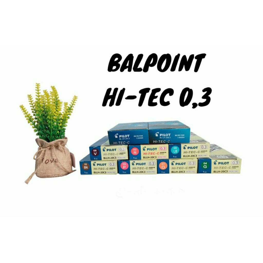 PULPEN  HI-TEC  PILOT 0,3 ASLI (harga 1 biji)/BOLPOIN  HI-TEC 0,3mm/PEN HI-TEC  0,3mm, HITEC 0,3