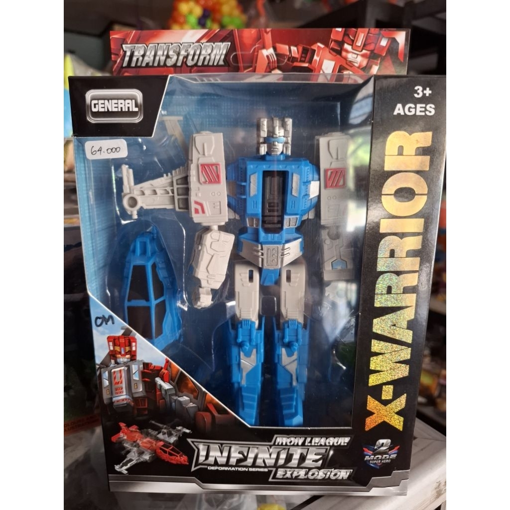 Mainan Anak Robot X Warrior Berubah Bentuk