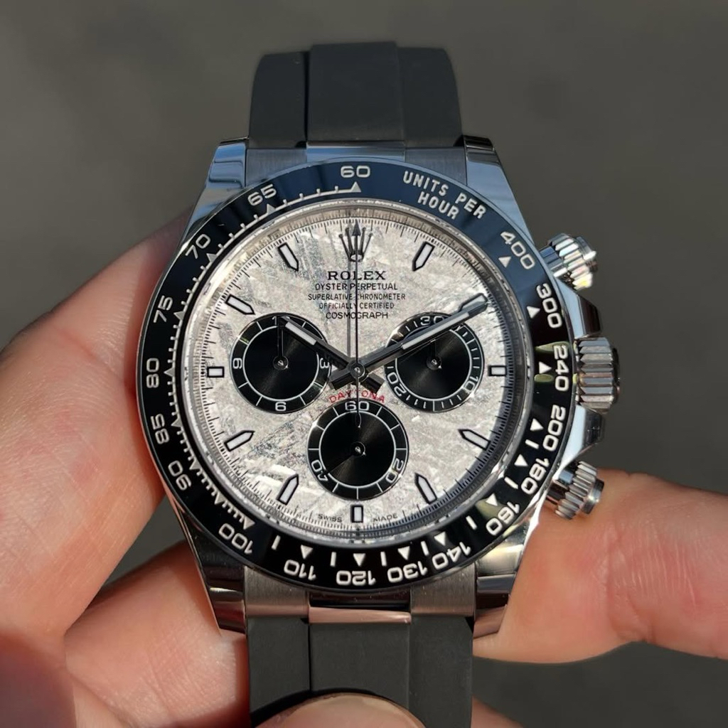 Jam Tangan Mewah R Dytn 40mm Meteorite Dial 12-65-19 on Oysterflex by Gold Factory