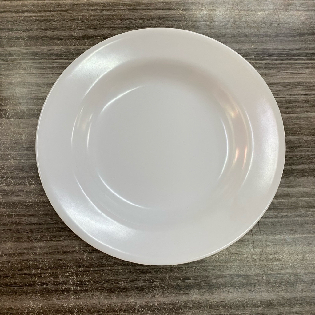 PIRING MAKAN MELAMIN GOLDEN DRAGON 9 INCH P0109 PUTIH