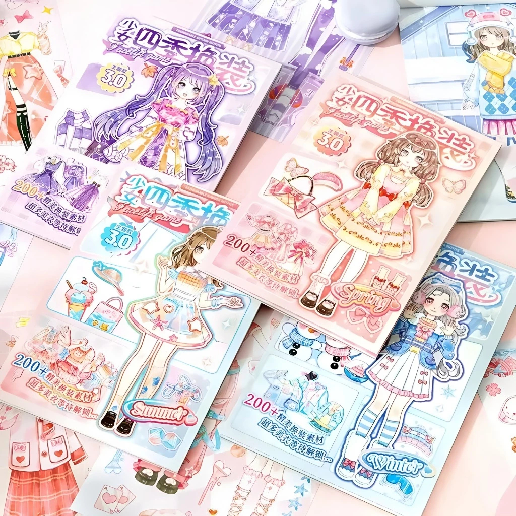 Stiker Rias Wajah Putri Dress Up Kualitas Tinggi | Stiker Dekorasi Putri Fashion Lucu | Hits Harga M