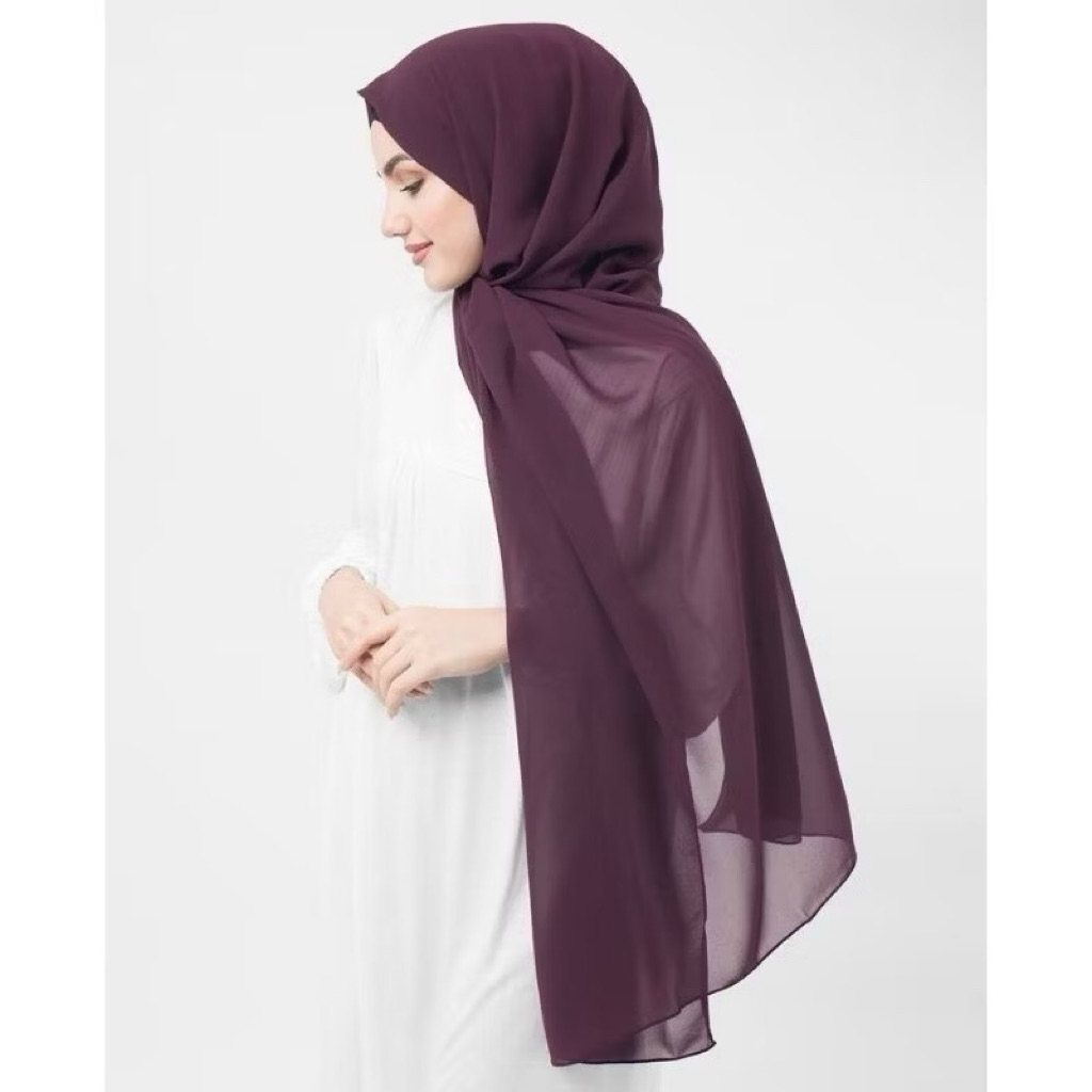 Pashmina Ceruty babydoll Burgundy Pashmina Ceruty burgundy