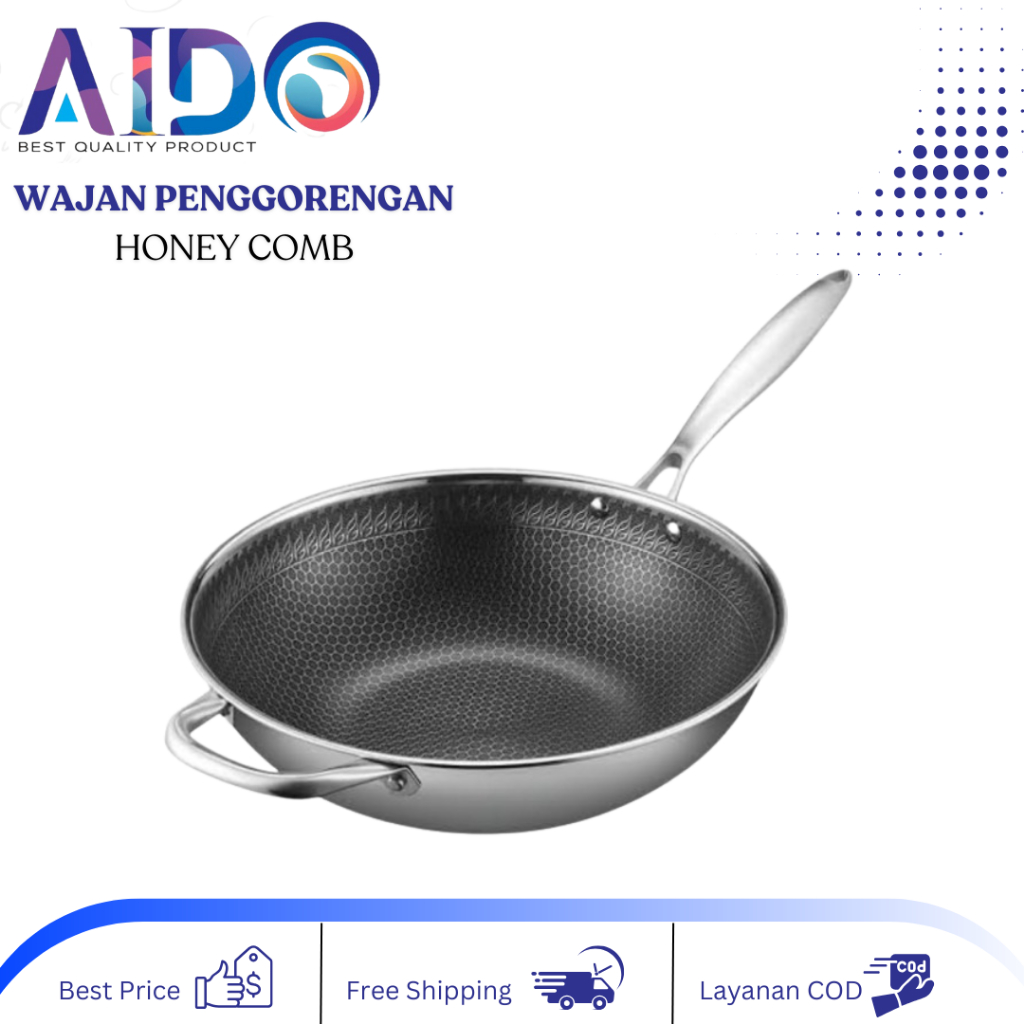 PANCI ANTI LENGKET ANTI GORES DENGAN TUTUP KACA high quality panci 32cm anti lengket anti gores