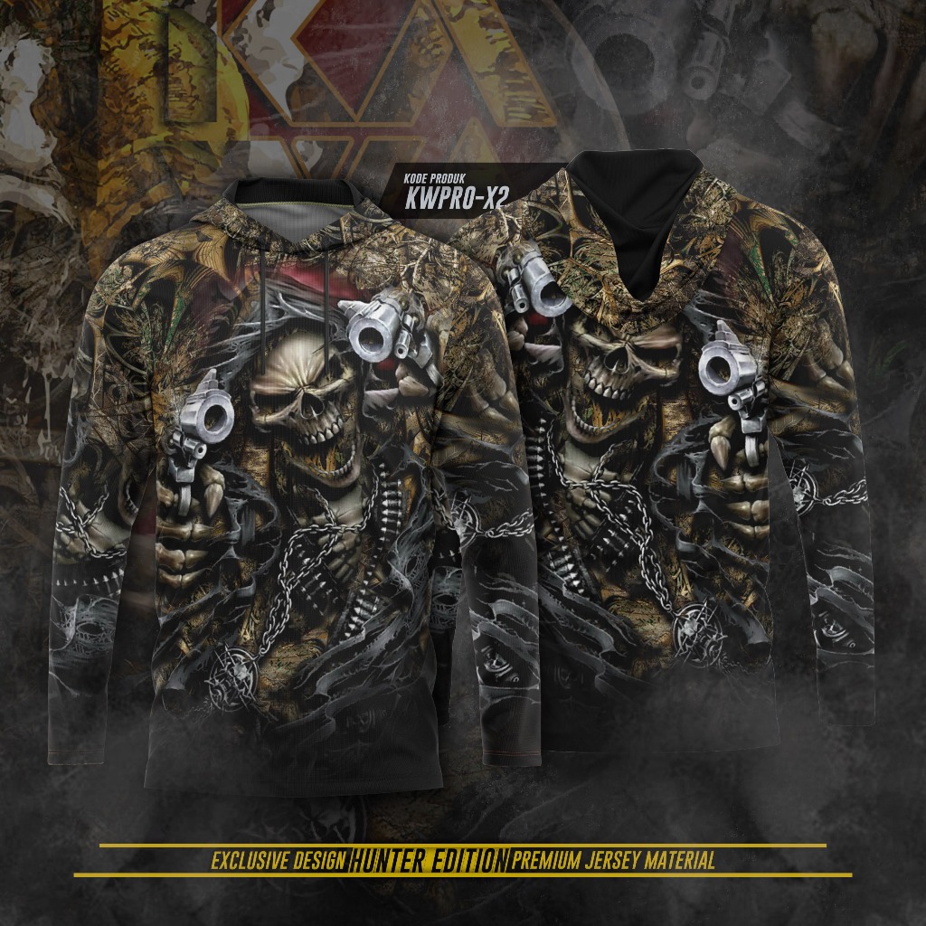 JERSEY MASTER HOODIE BERBURU CAMO HUNTING KWP X2