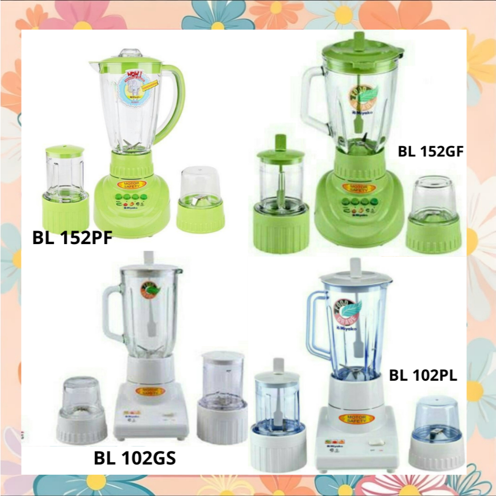 Miyako BL 102PL / BL 102GS / BL 152PF / BL152GS blender 3 in1 mesin penghalus bumbu basah bumbu keri