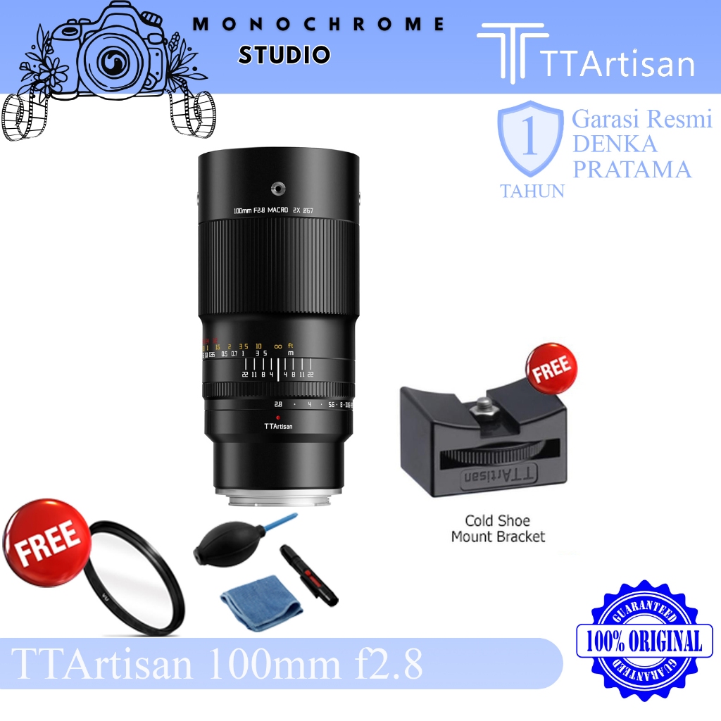 TTArtisan 100mm f2.8 Macro for Fujifilm X TTArtisans 100 f/2.8 Fuji Garansi Resmi Original