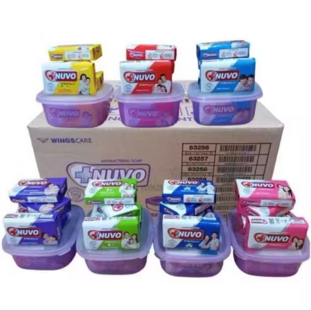 Nuvo Sabun Batang Banded 1 Box isi 4 pcs
