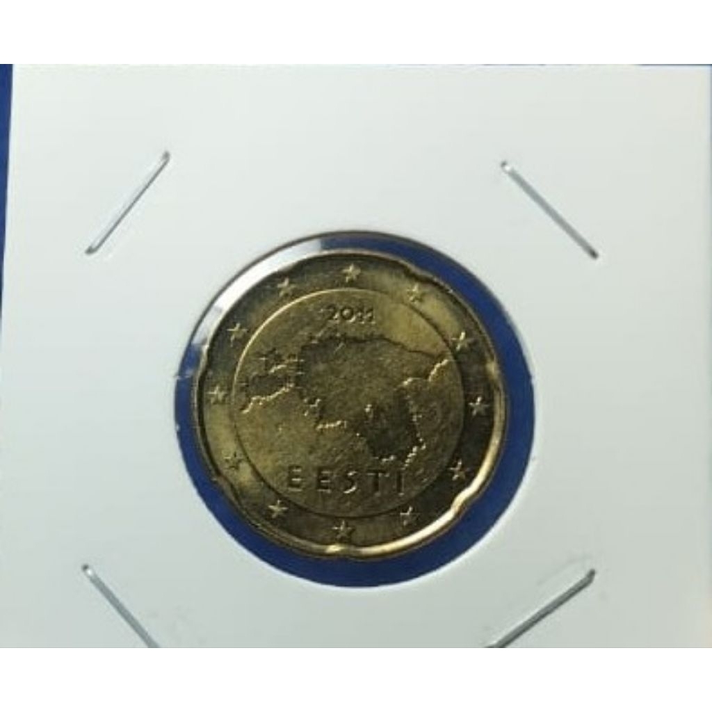 KOIN 20 CENT EURO TAHUN 2011 NEGARA ESTONIA