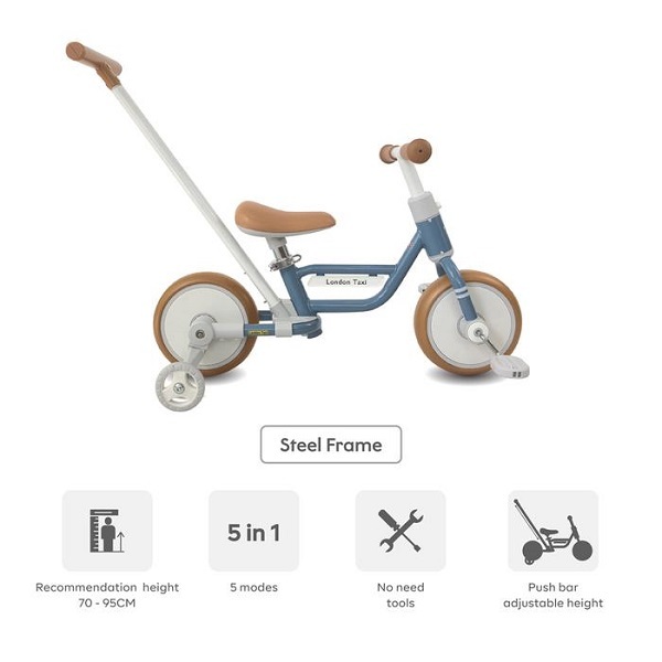 London Taxi 5in1 Kids Bike - Sepeda Anak Roda Tiga/Sepeda Dorong Anak/Balance Bike