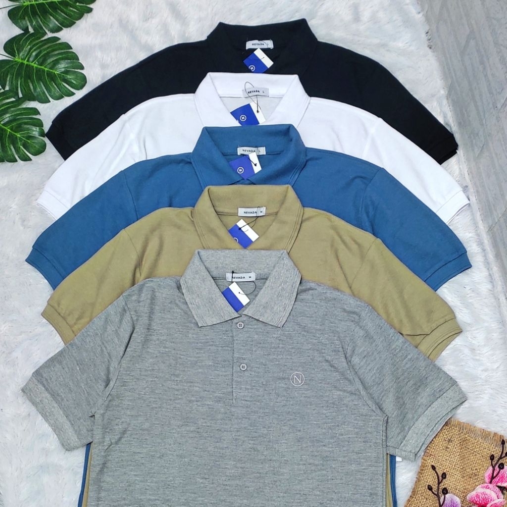 KAOS KERAH NEVADA COWOK LENGAN PENDEK POLO 19112025 (BISA COD)