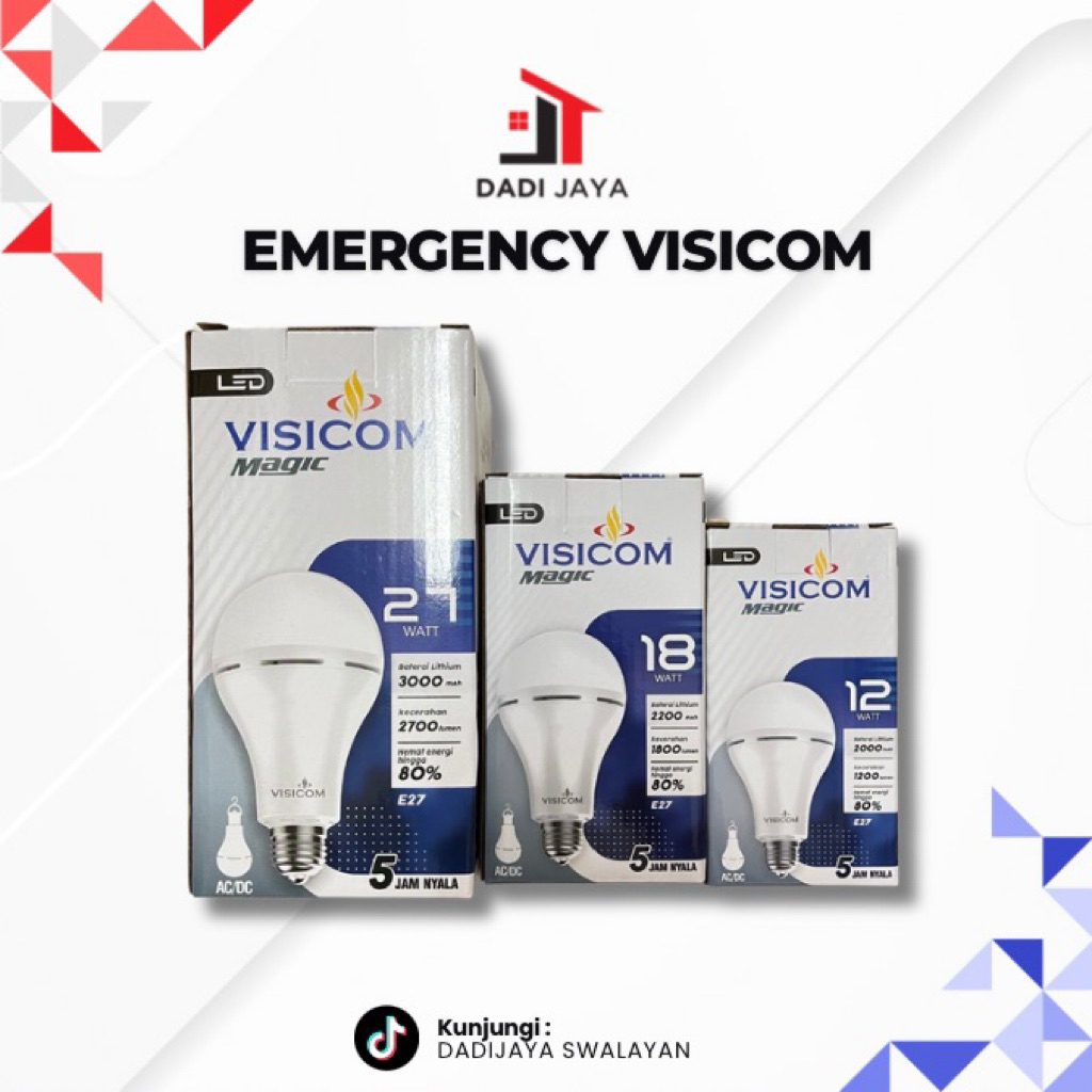 VISICOM Emergency 12watt,18watt,27watt Emergency murah