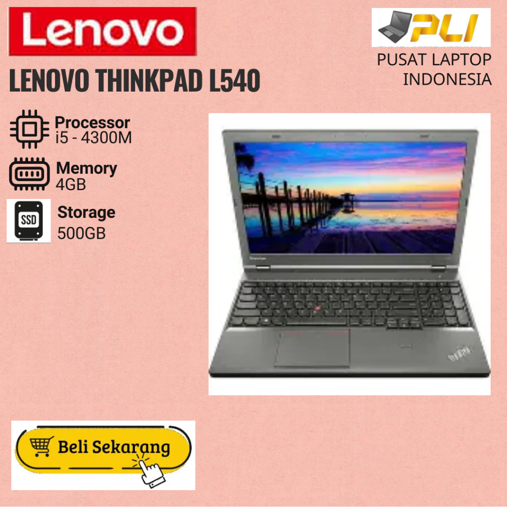 Lenovo Thinkpad L540 Core i5 - Gen4 RAM 4GGB HDD 500GB