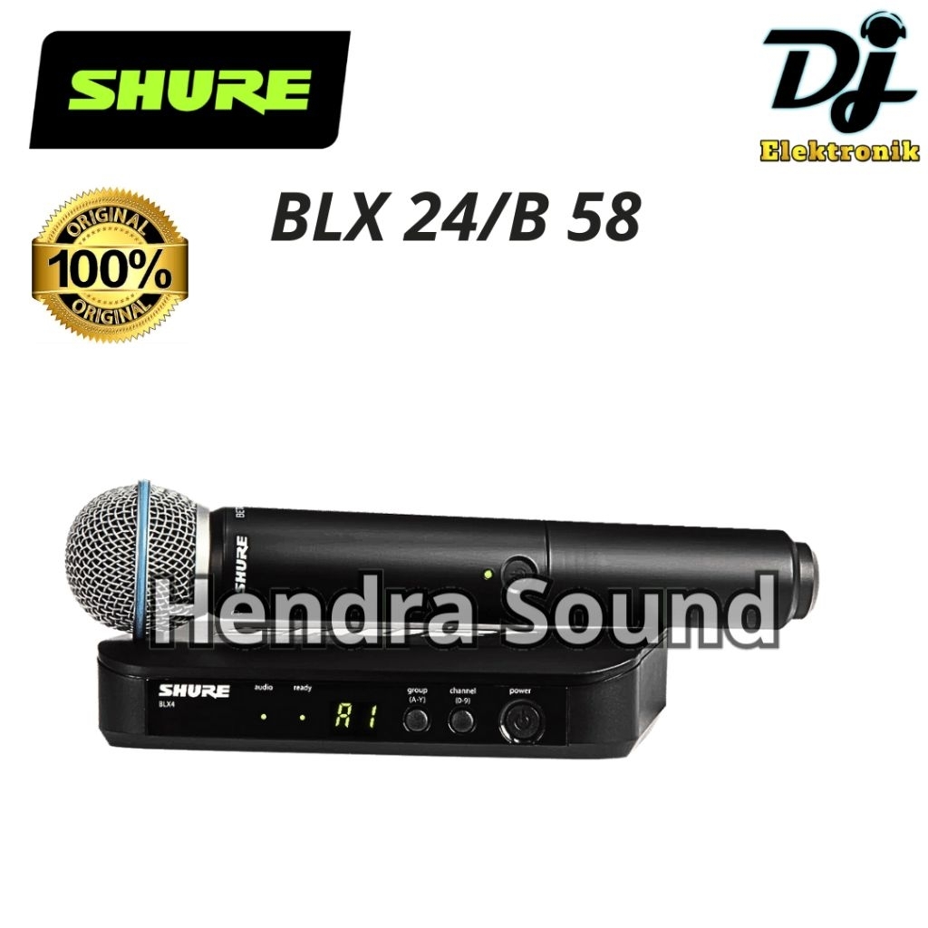 Mic Wireless Shure BLX24 B58 / BLX 24 BETA 58 - Handled Original