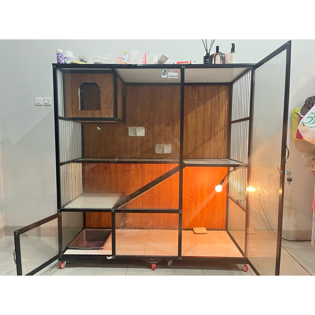 kandang kucing bekas 150 x 60 x 150