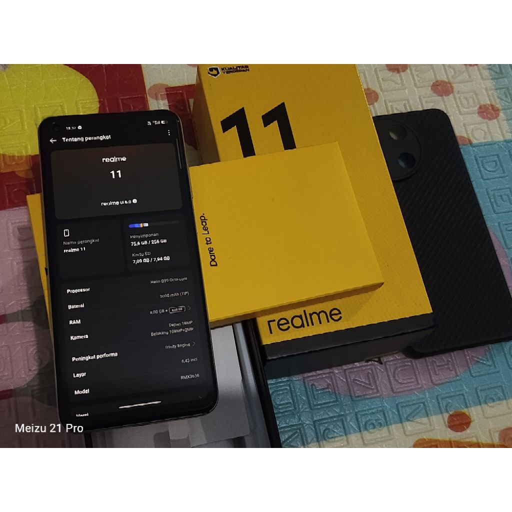 Realme 11 4G, Ram 8+8/256GB