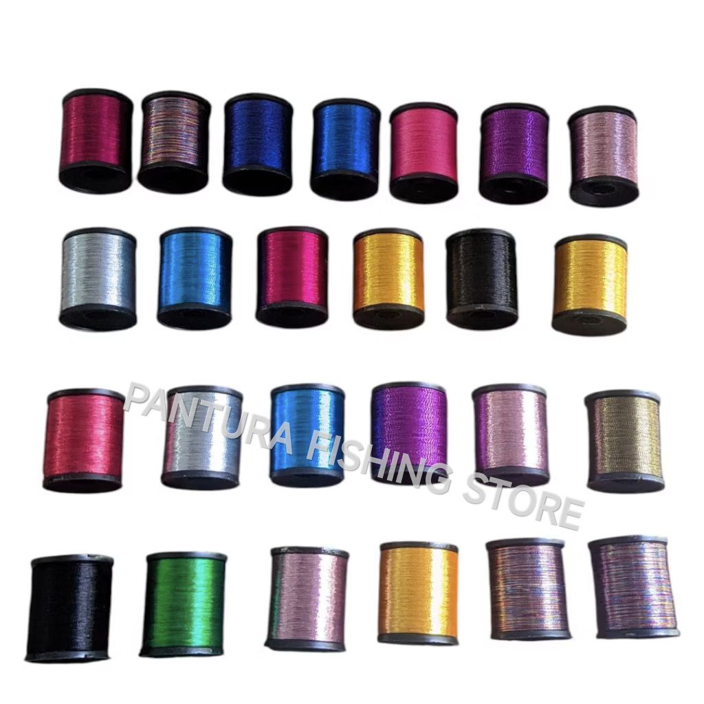 Benang Wrapping Joran Size A - Benang Lilit Joran Metalic - Benang Custom Joran Pancing