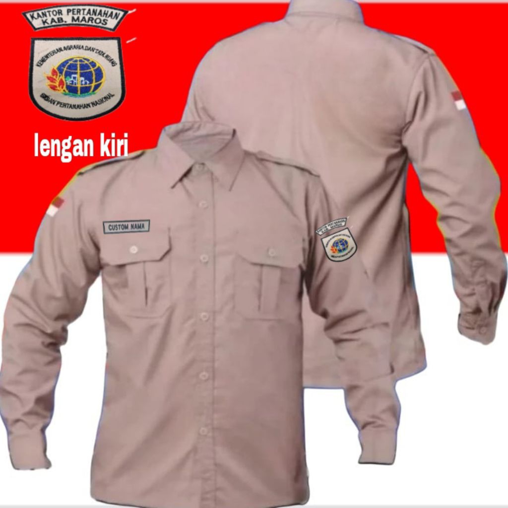 kemeja kementerian ATR BPN seragam kementerian ATR BPN pdh kementerian ATR BPN kemeja kerja kementer