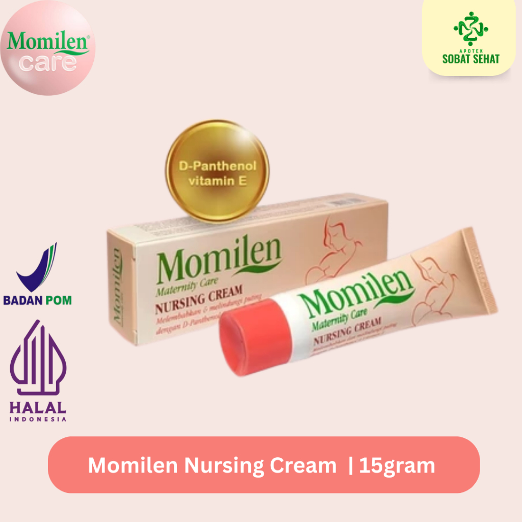 MOMILEN Nursing Cream 15gr / Puting Lecet / Puting Luka /Nipple Cream