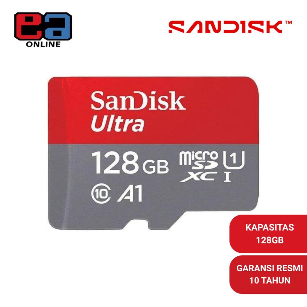 Sandisk Ultra Micro SDXC UHS I A1 140Mbps 128GB Class 10 - QUAB