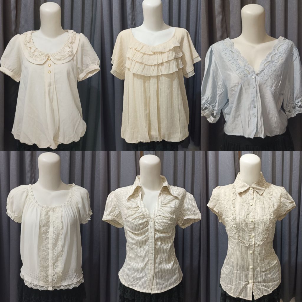 (update new premium) top coquete himekaji shoujo fairycore milkmaid Kawai vintage Japanese brand liz