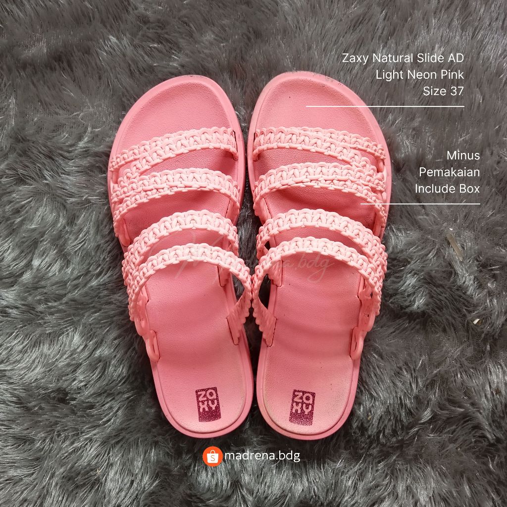 Zaxy Natural Slide AD / Sandal Zaxy / Sandal Karet Wanita / Sandal Wanita