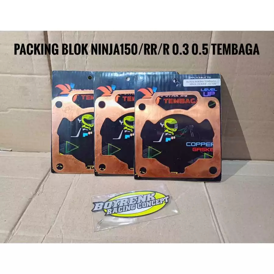 PACKING BAWAH PACKING BLOK NINJA R/NINJA RR TENOCI TEMBAGA - BOYRENK RACING CONCEPT