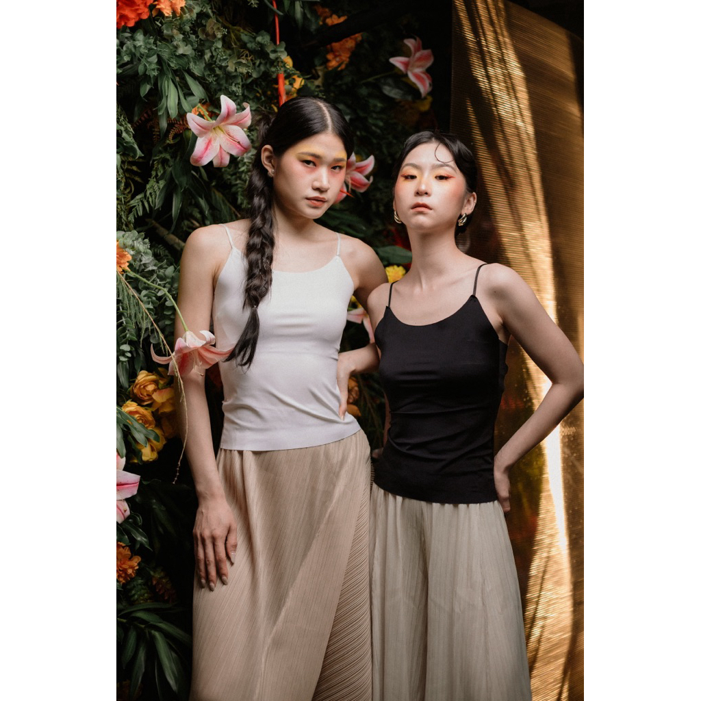 [WEARING INS] Jin Xiu Tanktop - Tanktop Wanita Tanpa Lengan Bahan Seamless