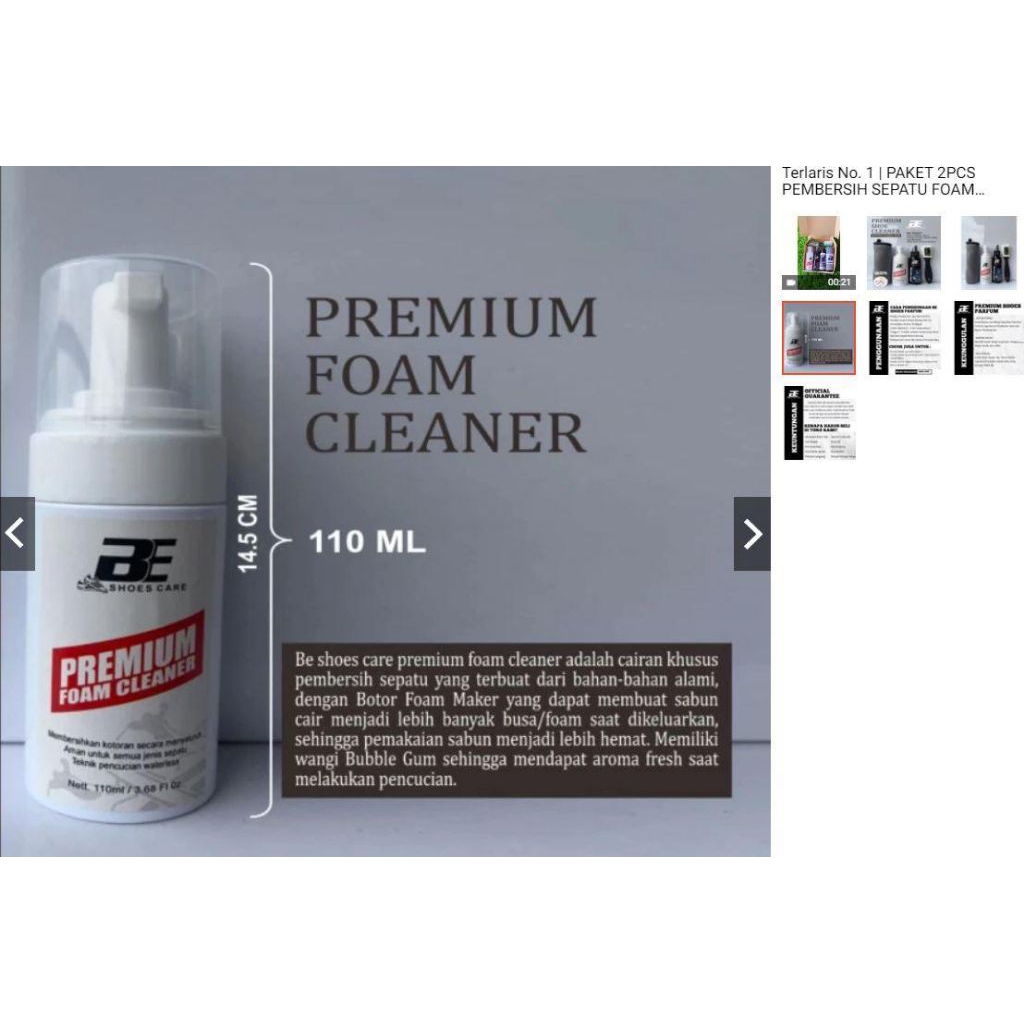 PEMBERSIH SEPATU FOAM CLEANER/ Instan Foam Cleaner