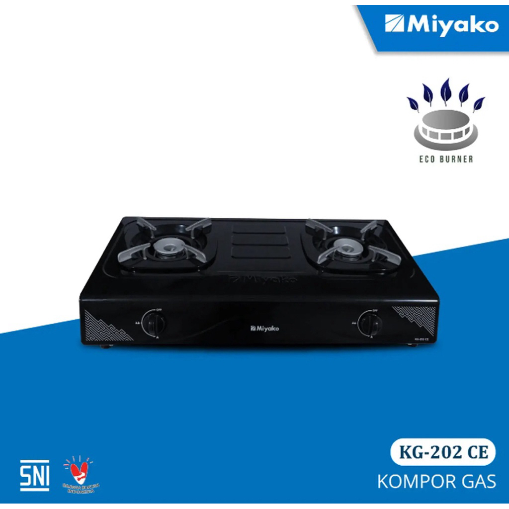 Kompor gas MIYAKO Tungku 2// KG-202 CE
