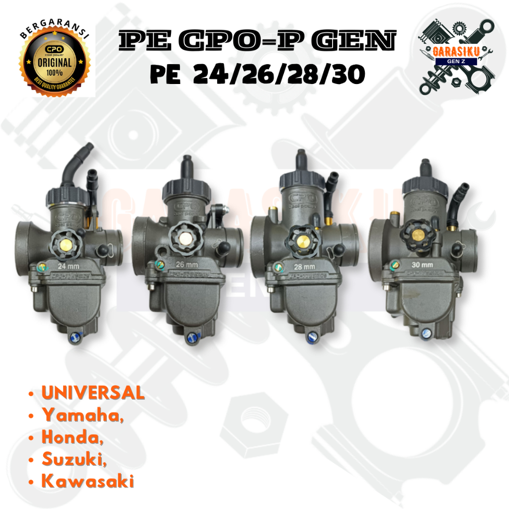 Karburator PE CPO Original – Karbu PE 24 26 28 30 Racing Upgrade Tarikan Motor