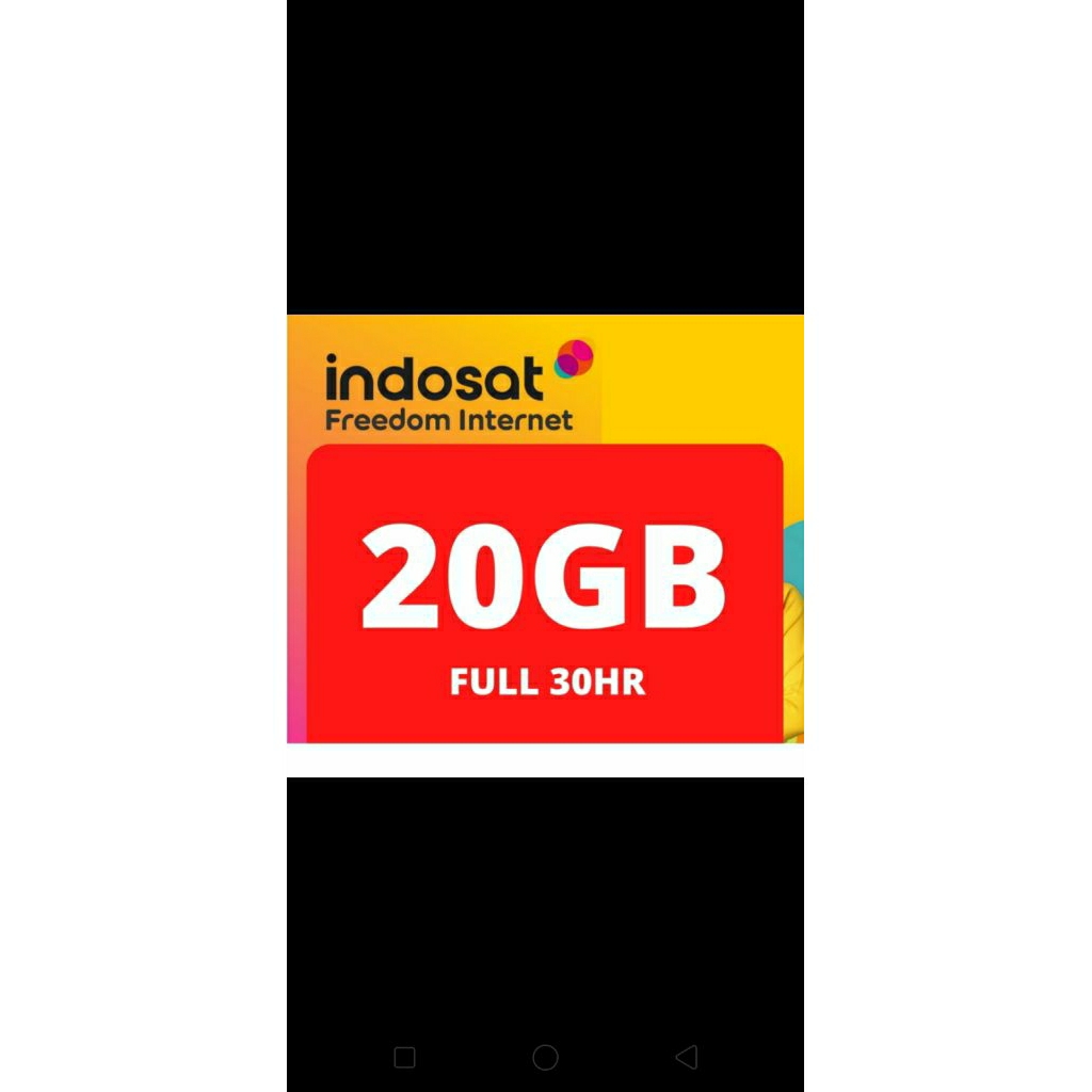 paket data Indosat kuota 20 gb
