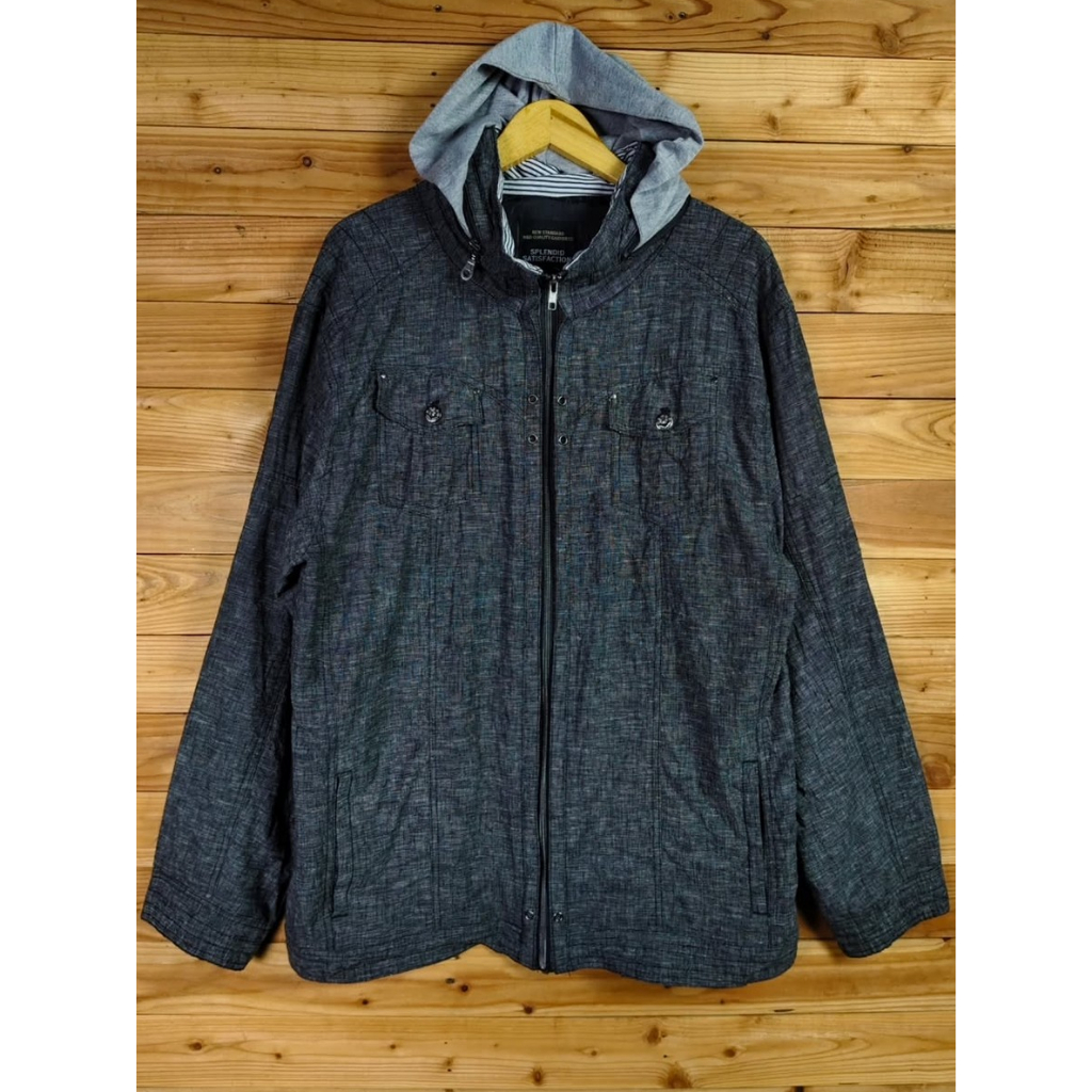 SPLENDID SATISFACTION HICKORY OVERSHIRT JACKET SIZE XXL