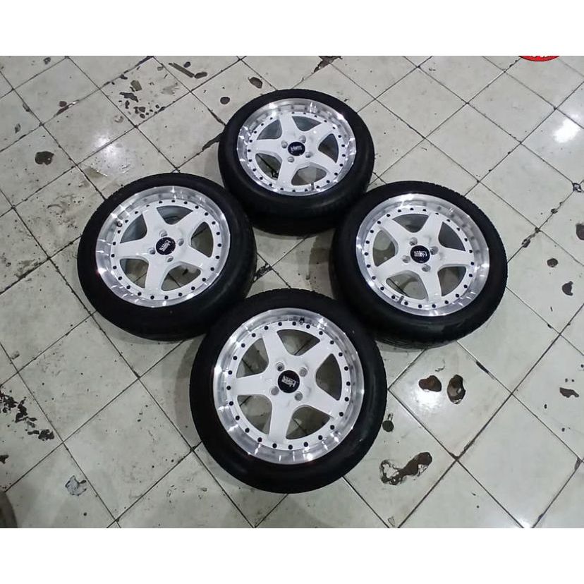 VELG MOBIL BEKAS HSR BOB R16 PCD 4X100 BUAT JAZZ YARIS MOBILIO CITY VIOS YARIS SOLUNA