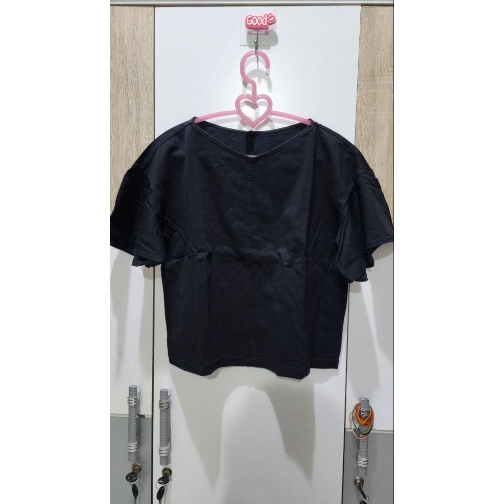baju atasan warna hitam wanita | bahan katun