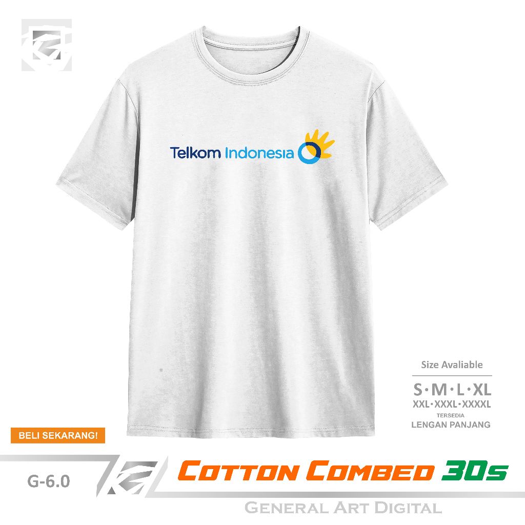 Baju Kaos Logo Telkom Indonesia T-Shirt pria wanita kaos Teknik Telkom