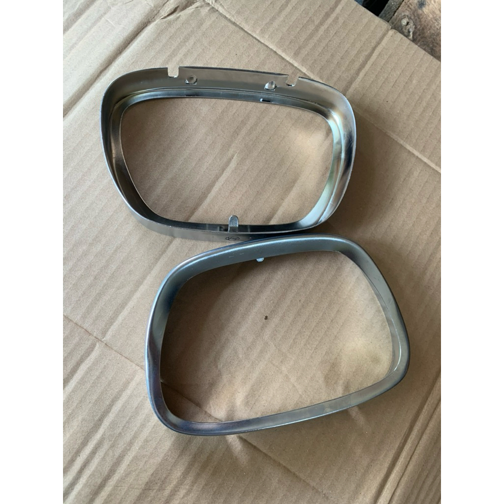 Ring Lampu Kepala Pala Batok Reflektor Depan Vespa Super Sprint Bajaj Logo Siem Chrome bagus enak