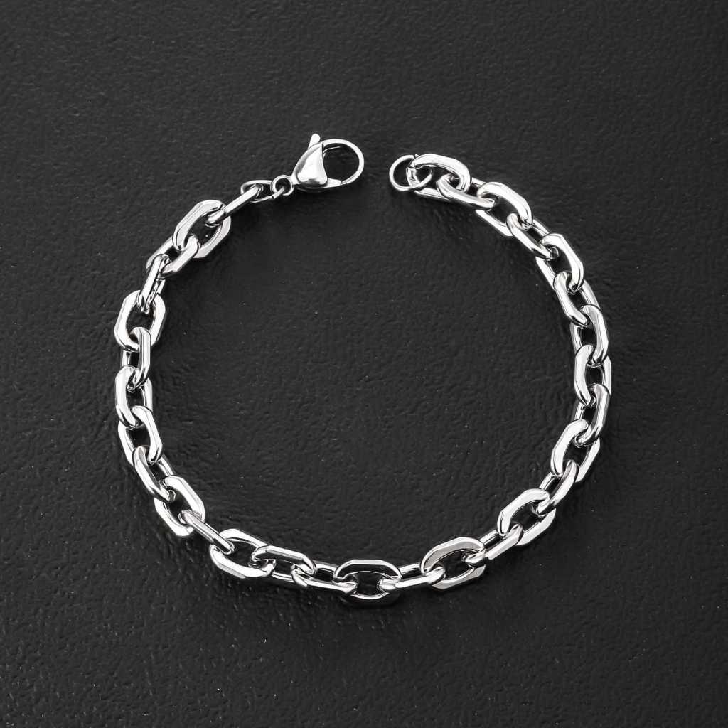 GELANG RANTAI JEFRI NICHOL PRIA RANTAI TITANIUM ORIGINAL 100% GELANG PUNK BRECELET PORT STAINLEESS S