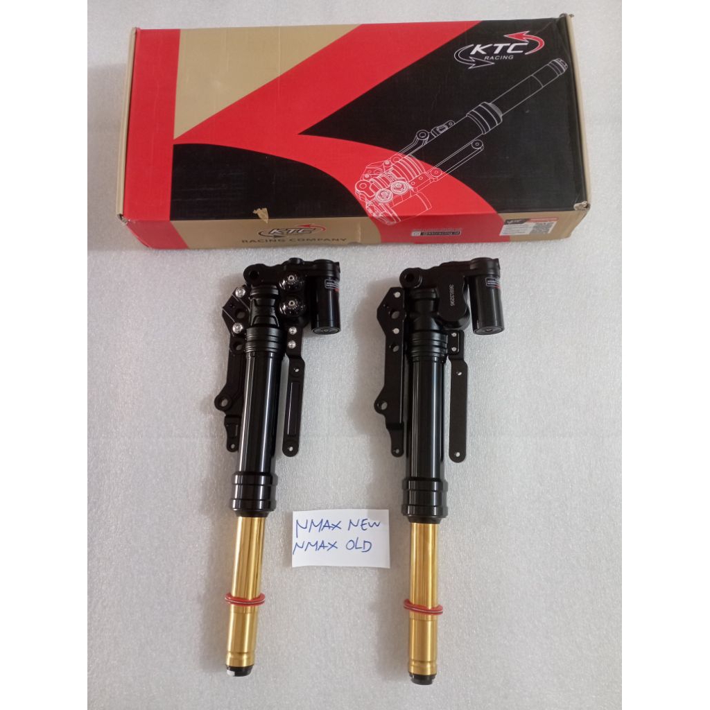 Shock Depan KTC Nmax Matrix Black 405MM Original KTC