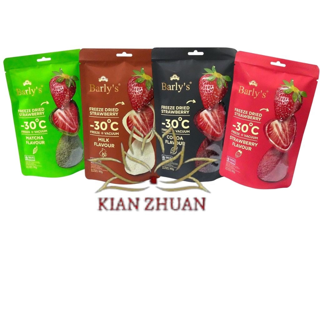 Barly's Freeze Dried Strawberry 60gr / chocolate isi strawberry
