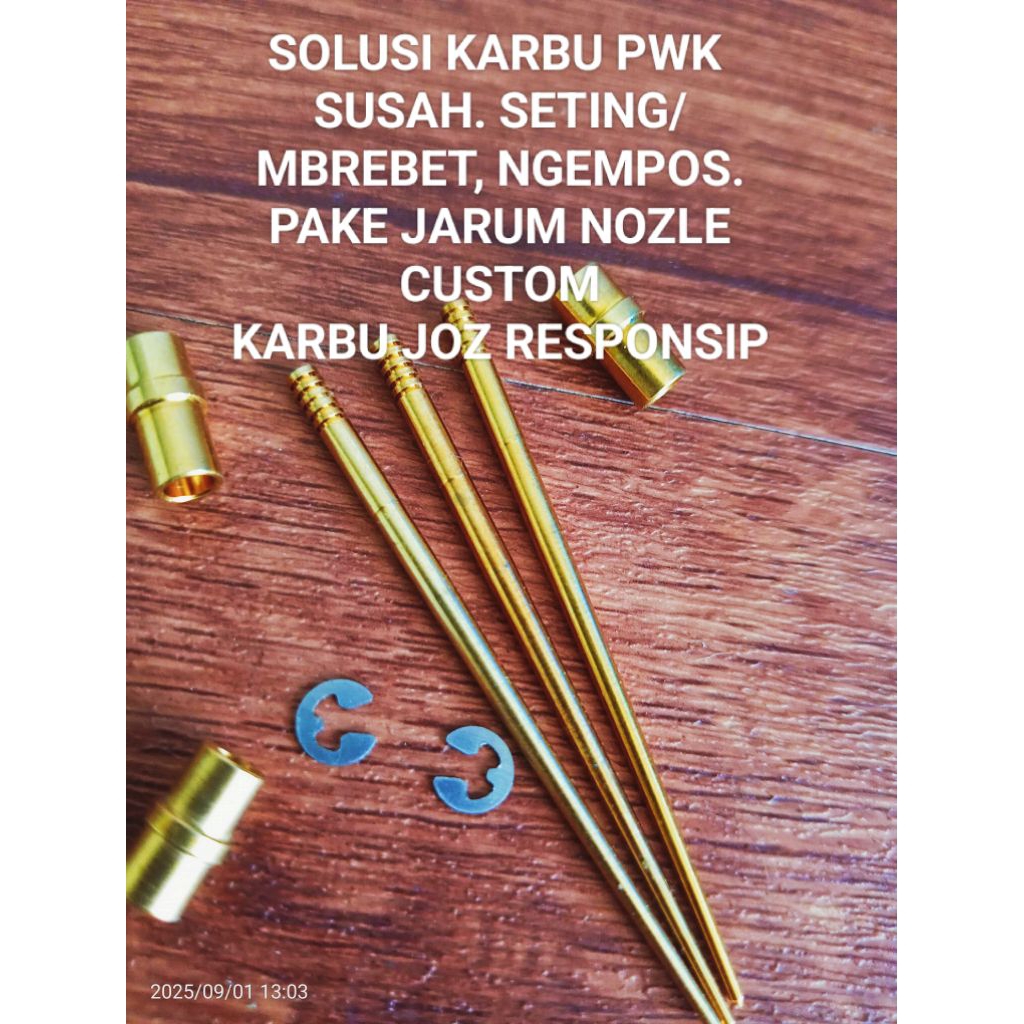 JARUM + NOZLE CUSTOM KARBU PWK 28 - MEMUDAHKAN SETINGAN KARBURATOR PWK 28 30 32 34 KEIHIN SUDCO TK R
