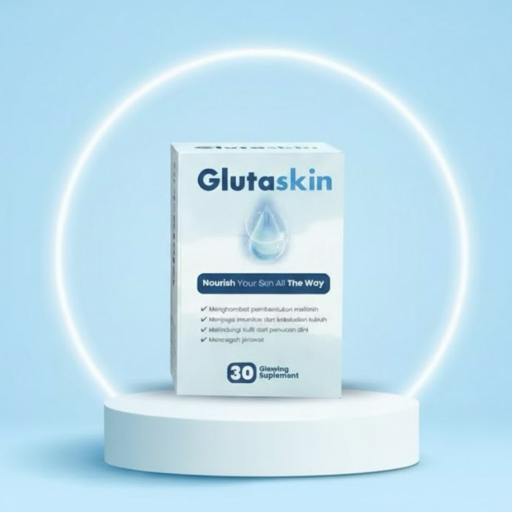 GLUTASKIN Kapsul Pemutih Kulit  Badan Dan Wajah Permanen Halal BPOM