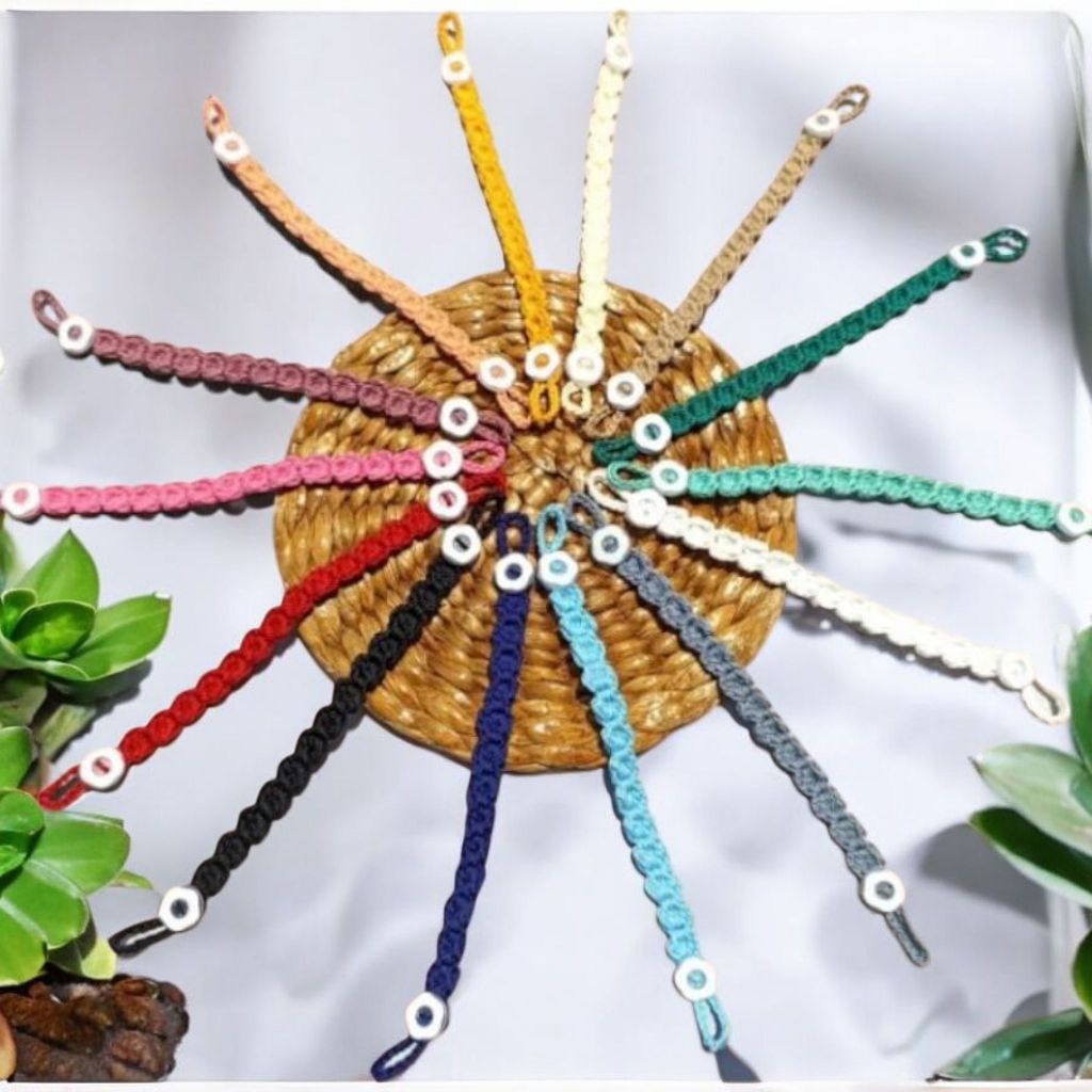 Konektor masker hijab rajut / pengait penghubung masker