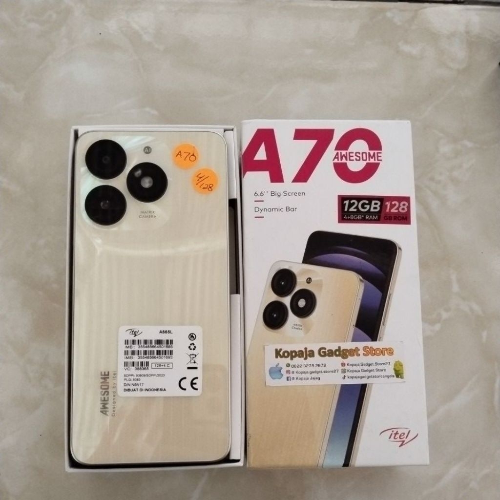 Itel Awesome A70 4+8/128 second fullset