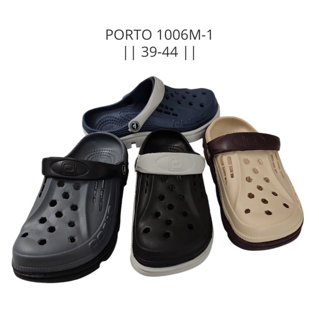 Sandal Slop Baim Karet PORTO 1006M-1 (39-44)/Sandal Slop Pria/Sandal Baim Pria/Sandal Karet Pria/San