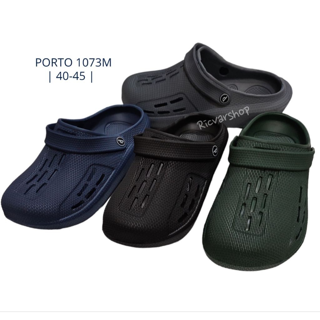 Sandal Slop PORTO 1073M(40-45)/Sandal Slop Pria/Sandal Slop Karet Pria/Sandal Baim Pria/Sandal Pria/