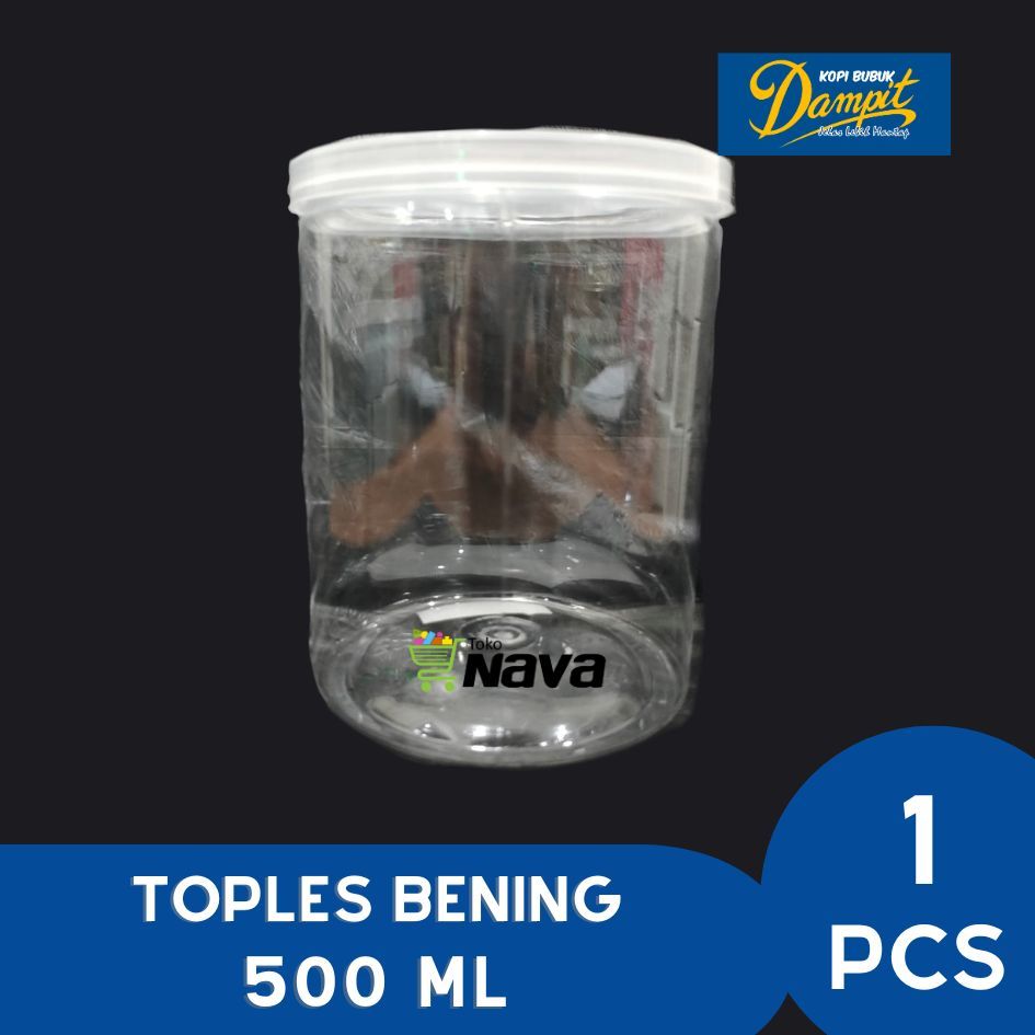 Toples Plastik Bening 500 ml / Toples Bening 500 ml / Toples Bening